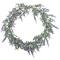 16" White LED Lighted White & Purple Lavender Artificial Spring Wreath